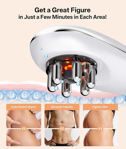 Windaily AM-820 Body Sculpting Massager – Cellulite Reduction & Lymphatic Drainage Machine | EMS Face & Body Slimming Device | Cupping & Gua Sha Home Spa Tool | Anti-Aging Skin Tightening Massager (Cordless, Rechargeable)